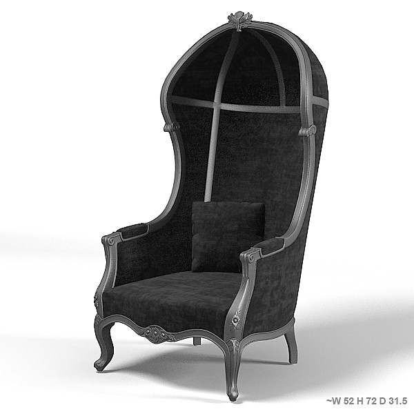 enzo armchair modani 3d model - Enzo Armchair Modani french porters high tall armchair by archstyle